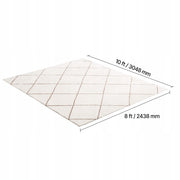 VEVOR LOW PILE RUG 3048X2438 MM COZY DURABLE NON-SLIP