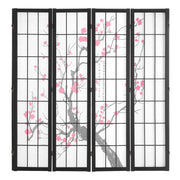 VEVOR 4-PANEL JAPANESE ROOM DIVIDER FOLDING PRIVACY SCREEN