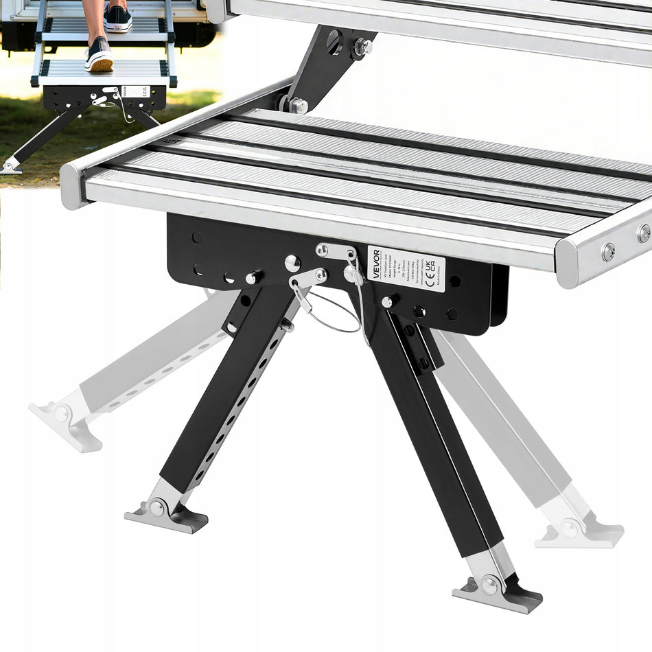 VEVOR RV STAIR STABILIZER ADJUSTABLE HEIGHT 3-15 INCHES SOLID