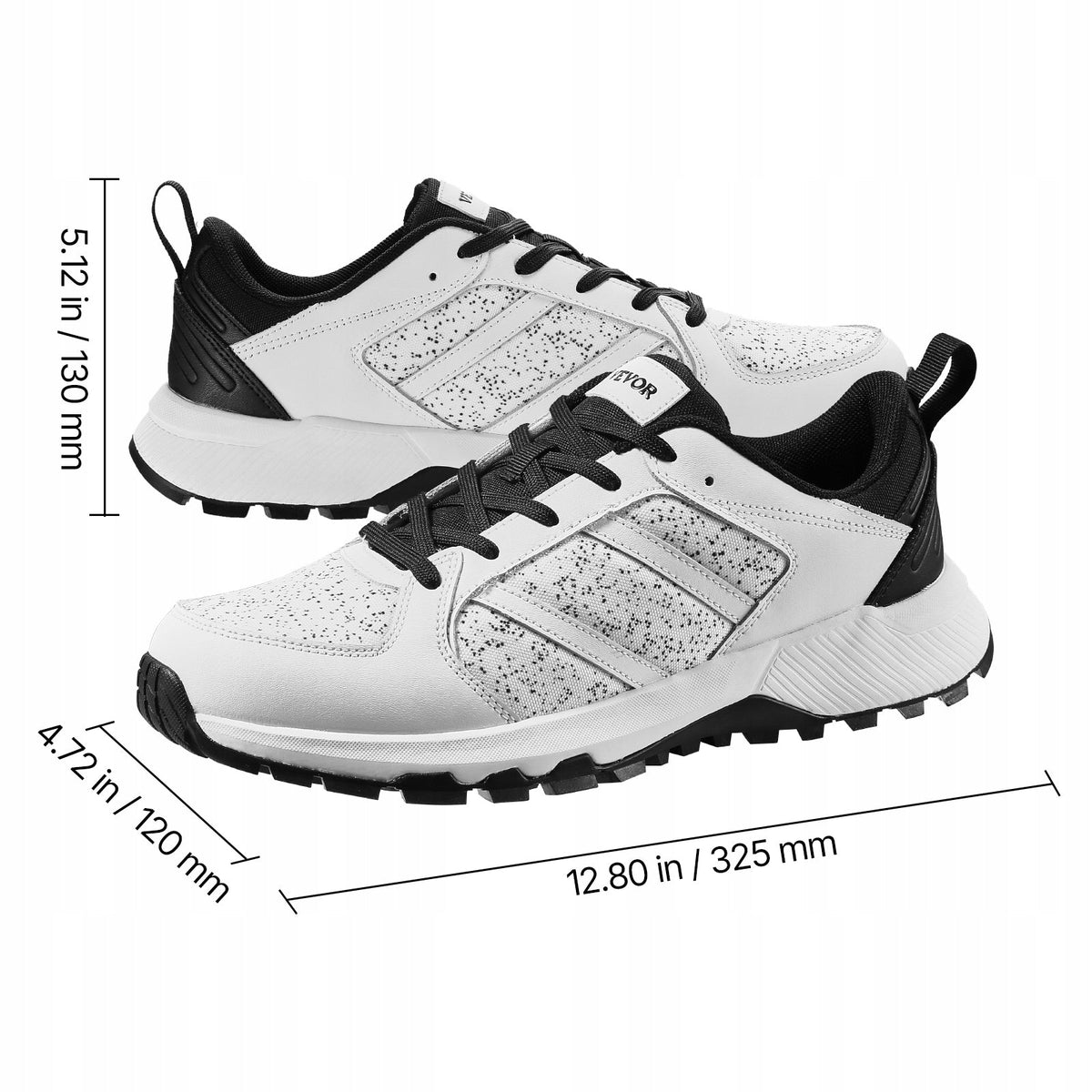 VEVOR CROSS TRAINING SHOES M MEDIUM WIDTH US 11 WHITE PREMIUM