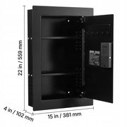 VEVOR WALL SAFE WITH PASSWORD FINGERPRINT KEY AND STRONG KNOB