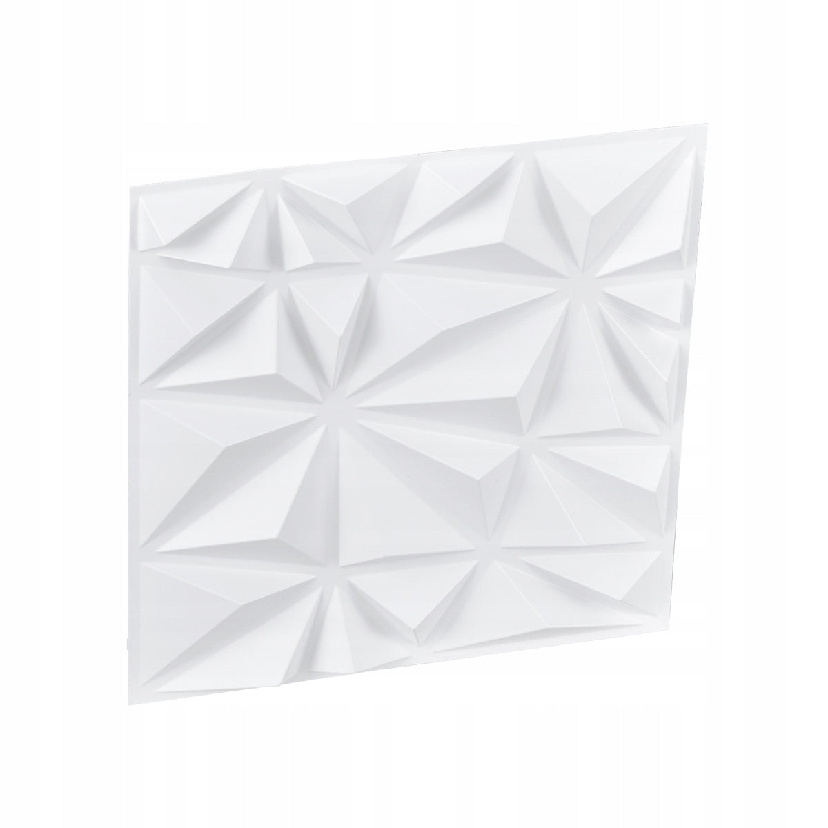 SET OF 33 VEVOR 3D WALL PANELS 30X30 CM PVC DIAMOND MATTE WHITE
