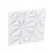 SET OF 33 VEVOR 3D WALL PANELS 30X30 CM PVC DIAMOND MATTE WHITE