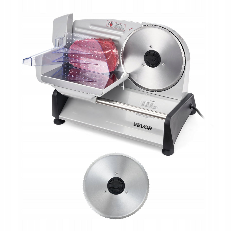 VEVOR UNIVERSAL MEAT SLICER 200W THICKNESS ADJUSTMENT 0-15MM