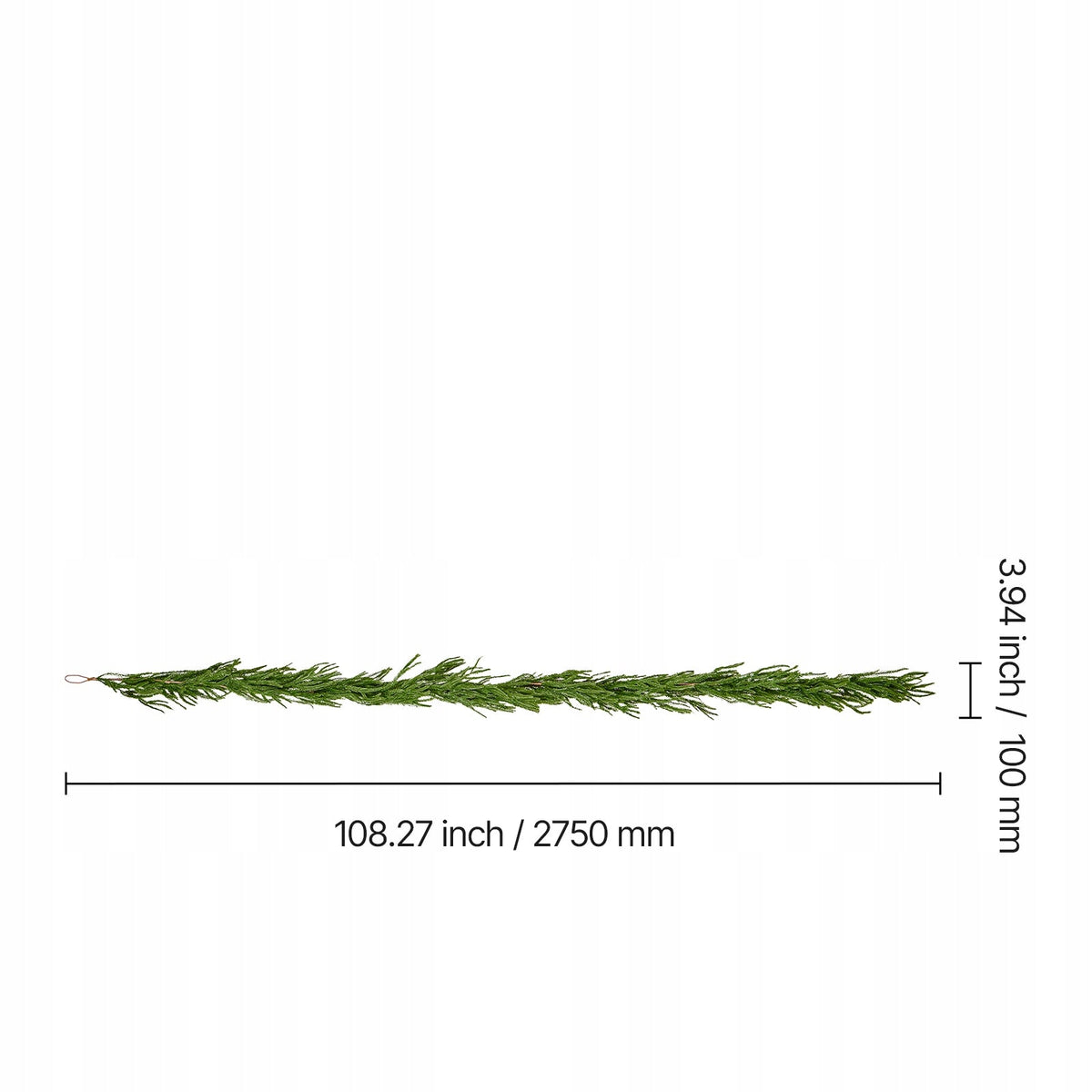 PREMIUM CHRISTMAS GARLAND VEVOR 2750MM REALISTIC NORFOLK PINE