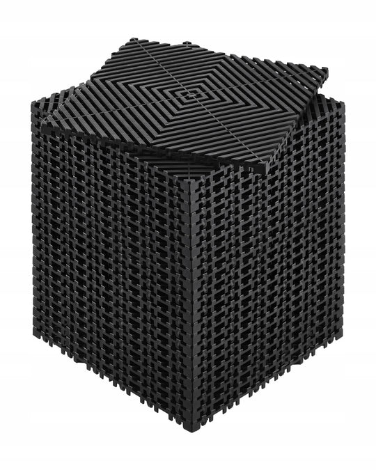 VEVOR DRAINAGE MAT 31X31 CM 24 PIECES STRONG PP INTERLOCKING ANTI-SLIP