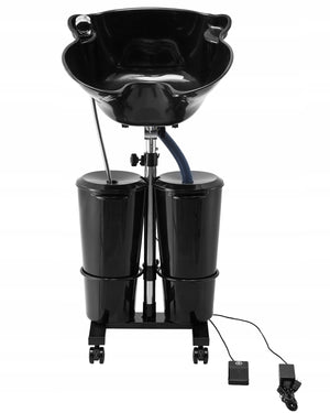 VEVOR HAIRDRESSER'S SINK WITH ELECTRIC PUMP ADJUSTABLE HEIGHT SOLID