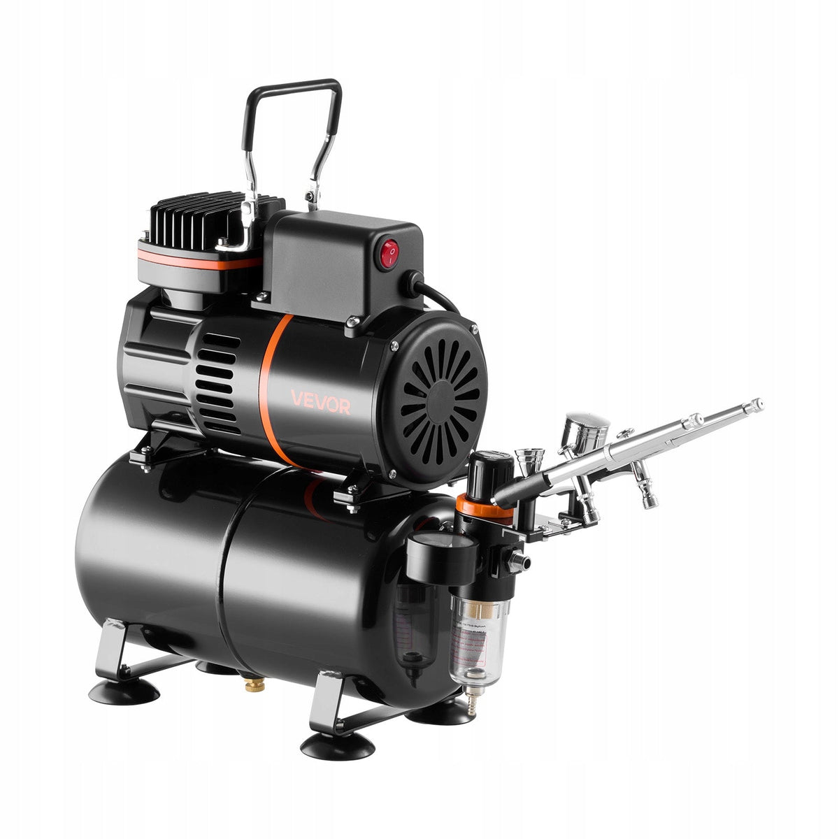 VEVOR 1.6 HP AIRBRUSH KIT COMPLETE 3 GUNS COMPRESSOR PAINT TANK