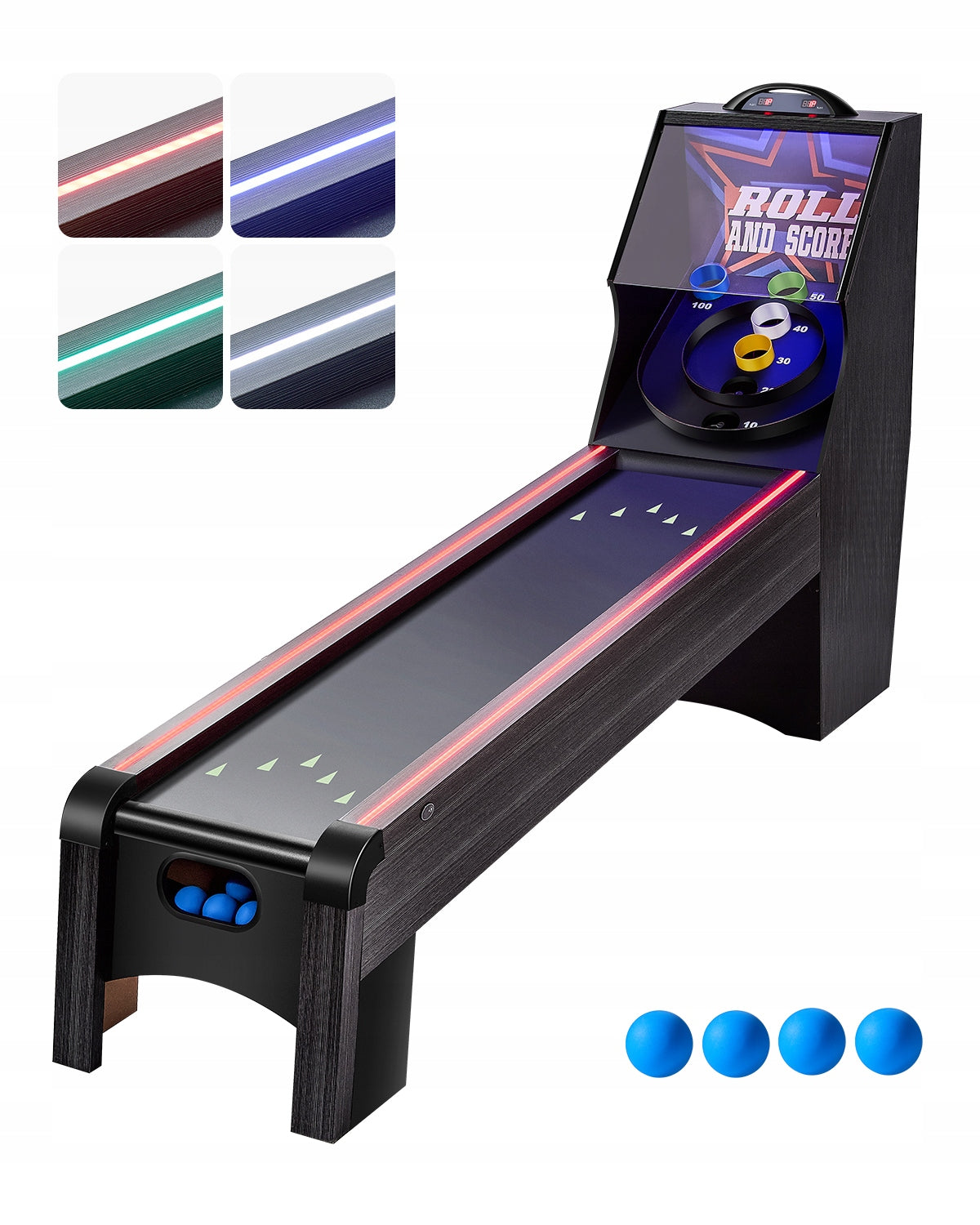 PROFESSIONAL VEVOR 9 FT ROLL AND SCORE LED ARCADE TABLE