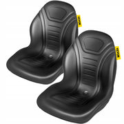 VEVOR FORKLIFT SEAT SET OF 2 VINYL COMFORTABLE BLACK