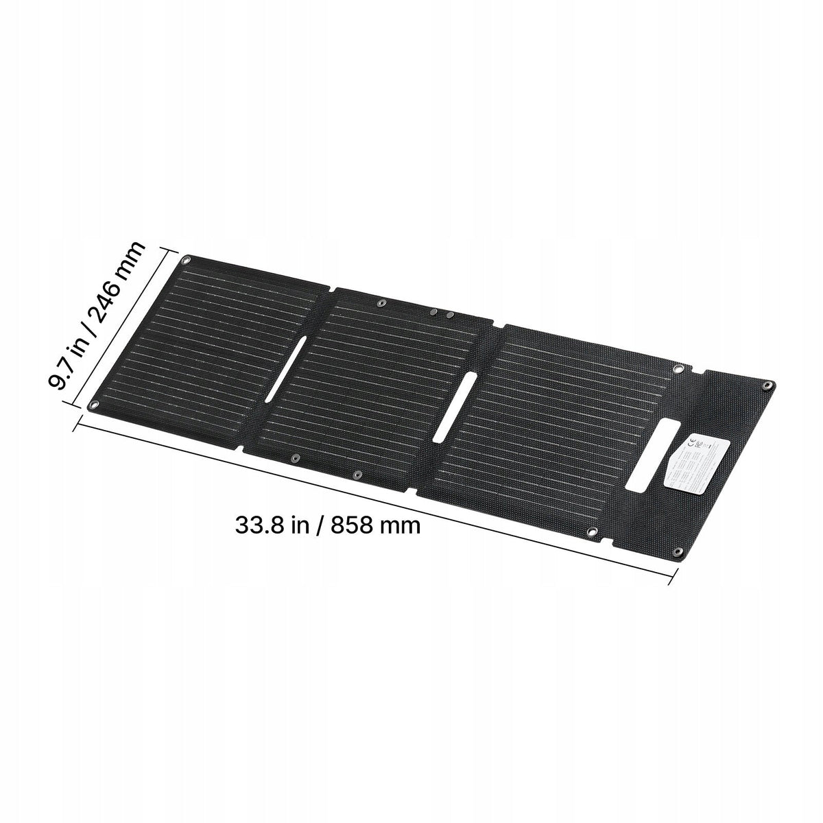 VEVOR 30W Foldable Monocrystalline Solar Panel with 16-port USB-A Hub