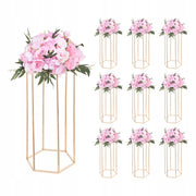 VEVOR Wedding Flower Stand 10pcs 290x250x600mm Gold Solid Set
