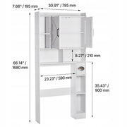 VEVOR BATHROOM CABINET WITH DOUBLE DOORS AND ADJUSTABLE SHELF STRONG