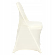 VEVOR FOLDING CHAIR COVERS 50PCS ELASTIC SPANDEX OFF-WHITE