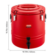 VEVOR THERMAL BEVERAGE DISPENSER 30L 22MM INSULATION STRONG HANDLE