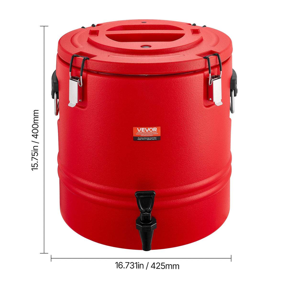 VEVOR THERMAL BEVERAGE DISPENSER 30L 22MM INSULATION STRONG HANDLE