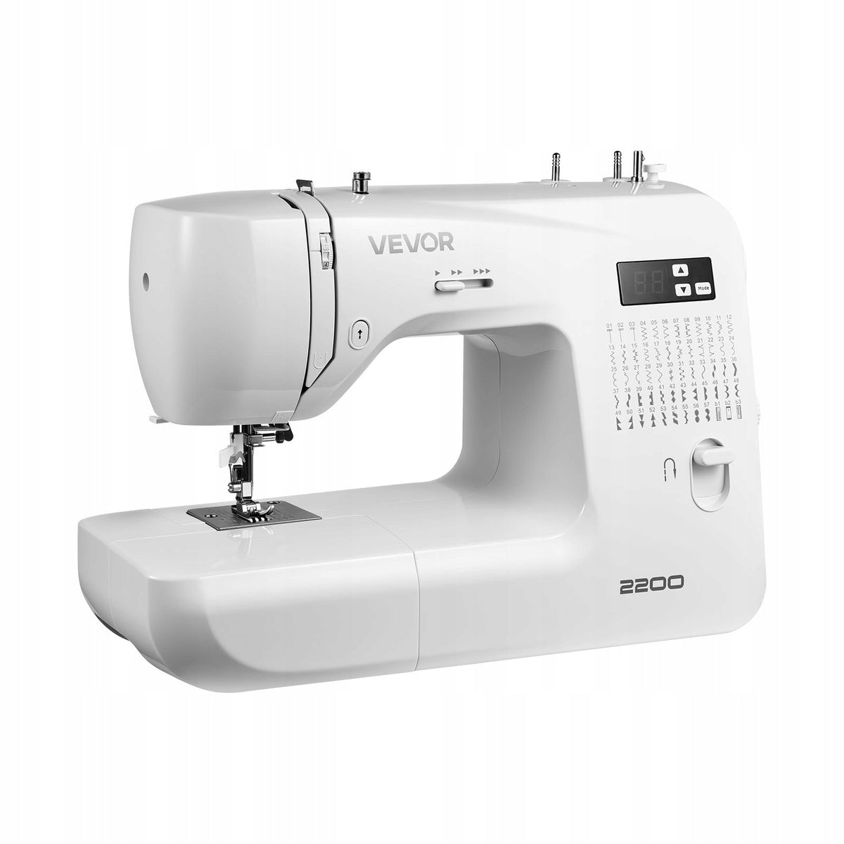 VEVOR 60-STITCH COMPUTERIZED PROFESSIONAL SEWING MACHINE WITH LED SCREEN