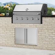 VEVOR BBQ ACCESS DOOR 774X532MM DOUBLE PREMIUM STAINLESS STEEL