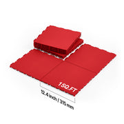 VEVOR FLOOR MAT FOR HOCKEY 8 PCS TILES 315X315X16MM STRONG