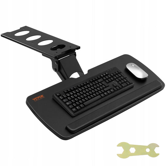 VEVOR Large Under Desk Keyboard Tray 250X635 MM Adjustable