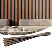 PROFESSIONAL VEVOR ACOUSTIC PANELS 2400X200MM WALNUT 4 PIECES