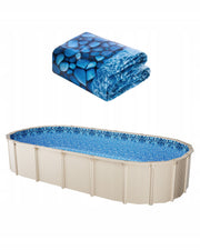 VEVOR OVAL SWIMMING POOL LINER 732X366X147 CM VINYL DURABLE