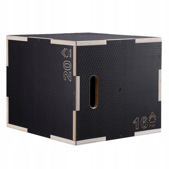 VEVOR 3-in-1 Professional Plyometric Jump Box 20 18 16 Inch