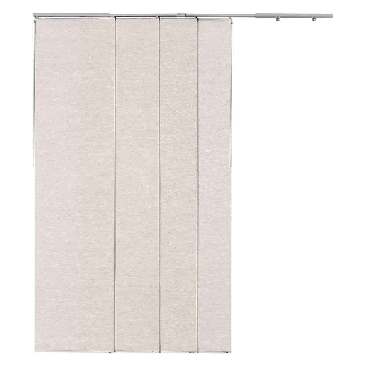 VEVOR PANEL CURTAINS EXTENDABLE TRACK 116-218 CM 4 PANELS POLYESTER