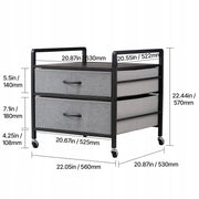 VEVOR MINI REFRIGERATOR ROLLING STAND 80 KG CAPACITY WITH DRAWERS STRONG