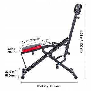 VEVOR PROFESSIONAL SQUAT MACHINE FOLDABLE EQUIPMENT WITH 3 RESISTANCE BANDS