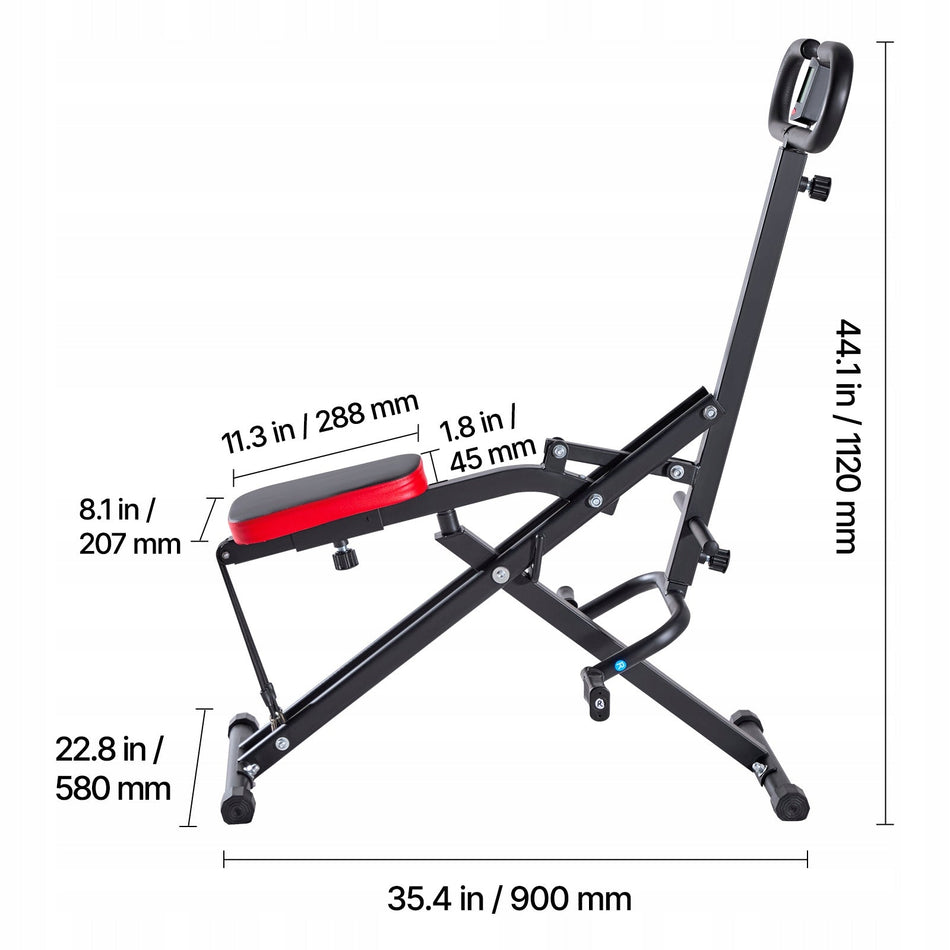 VEVOR PROFESSIONAL SQUAT MACHINE FOLDABLE EQUIPMENT WITH 3 RESISTANCE BANDS
