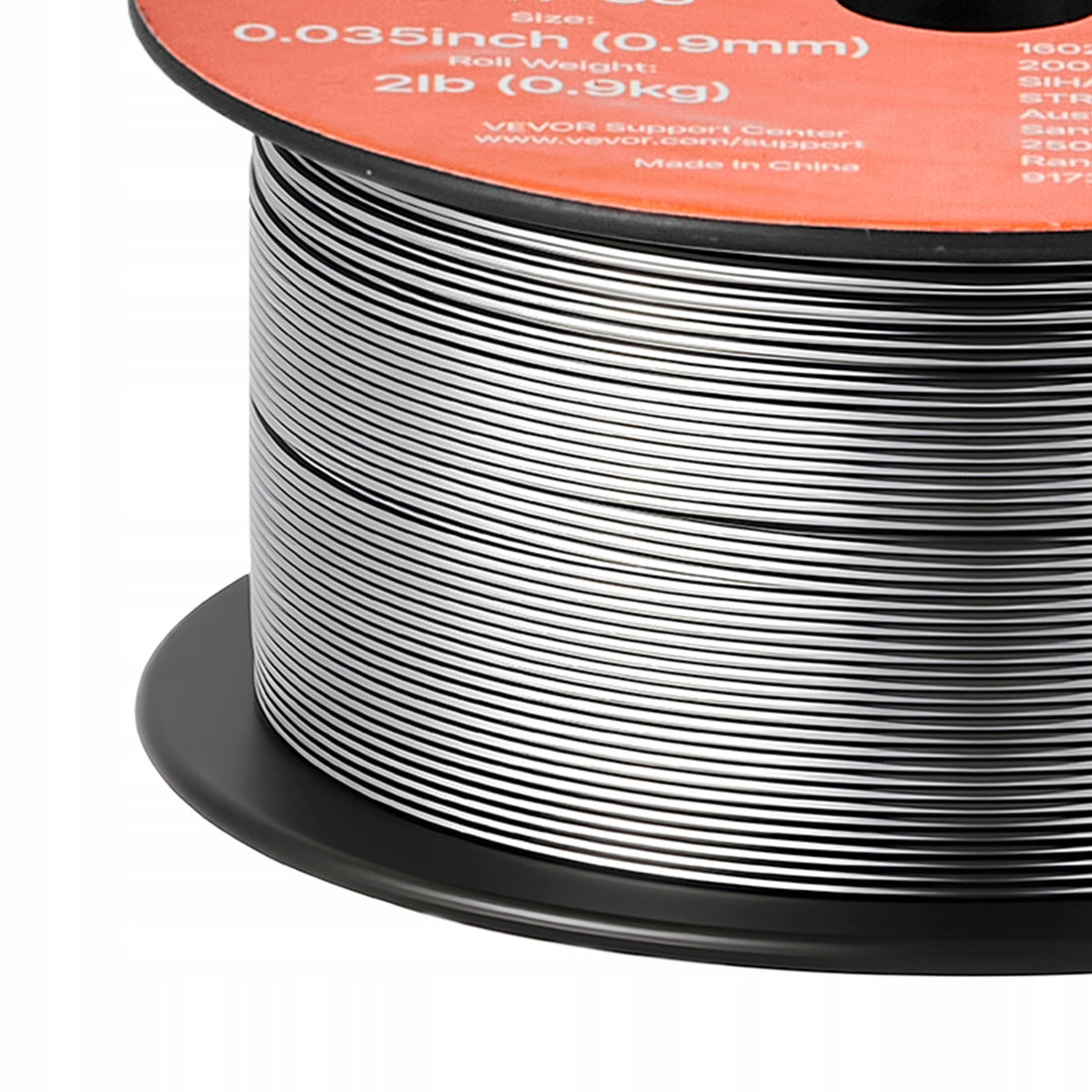 VEVOR FLUX-CORED WELDING WIRE MIG 0.9MM E71T-GS 0.9KG 3 ROLLS STRONG