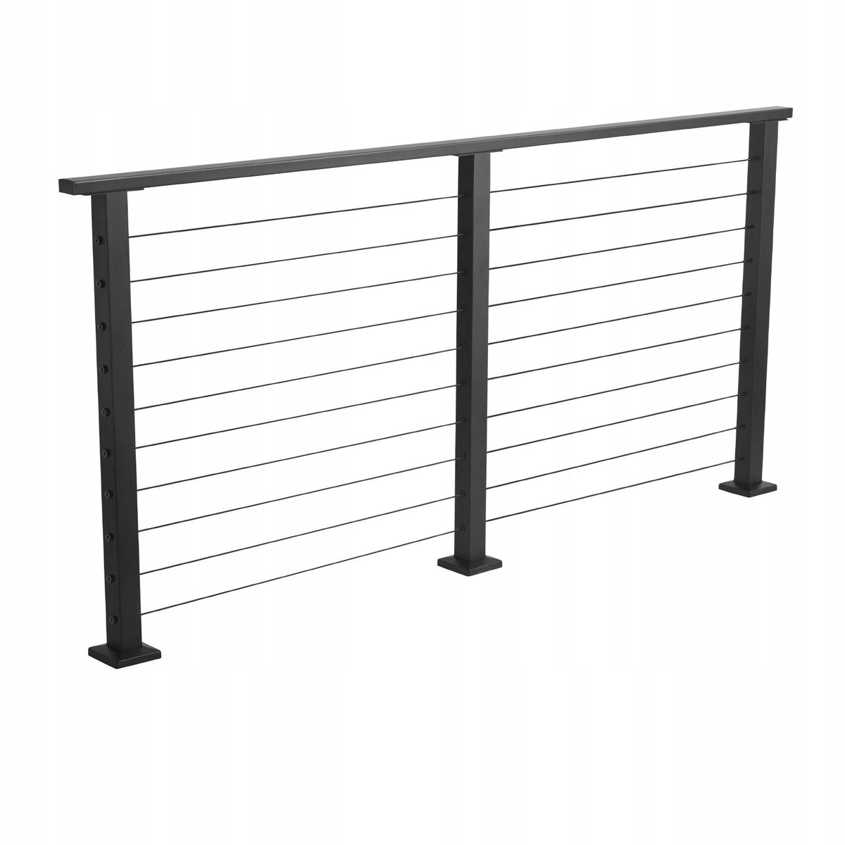 PROFESSIONAL COMPLETE VEVOR BALUSTRADE KIT 198 CM MATTE BLACK STEEL