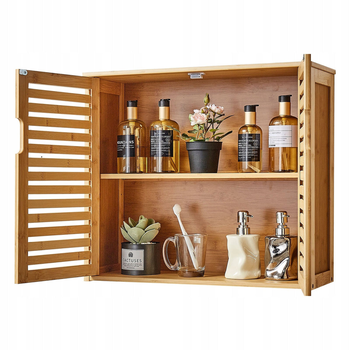 VEVOR PROFESSIONAL BATHROOM WALL CABINET WITH 2 DOORS AND ADJUSTABLE