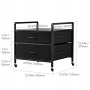 VEVOR MINI REFRIGERATOR STAND ON WHEELS 80 KG LOAD CAPACITY WITH DRAWERS STRONG