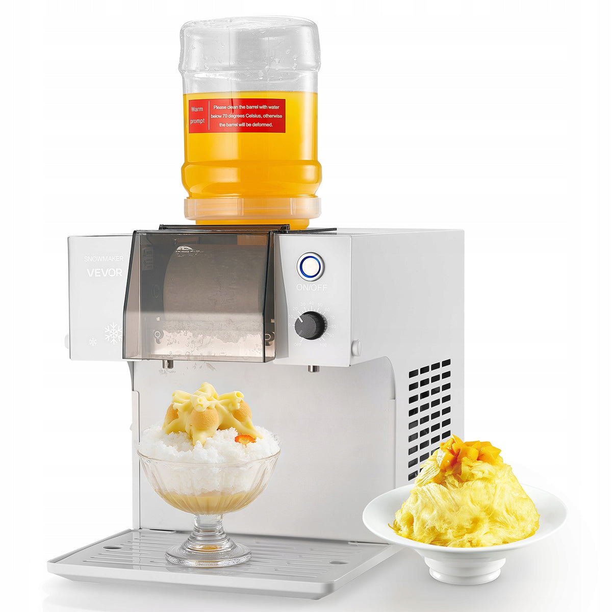 PROFESSIONAL FLAKE ICE MACHINE VEVOR 60KG 24H 1.8L 260W