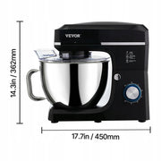 VEVOR 1400W 7.84L 6-SPEED PROFESSIONAL STAND MIXER WITH HEAD
