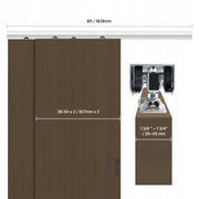 VEVOR SLIDING DOOR TRACK SET 1828MM ALUMINUM SYSTEM