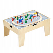 VEVOR ACTIVITY TABLE WITH 290 BLOCKS AND 30-PIECE WOODEN SET