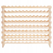 VEVOR 96-Bottle 8-Tier Modular Pine Wood Wine Rack