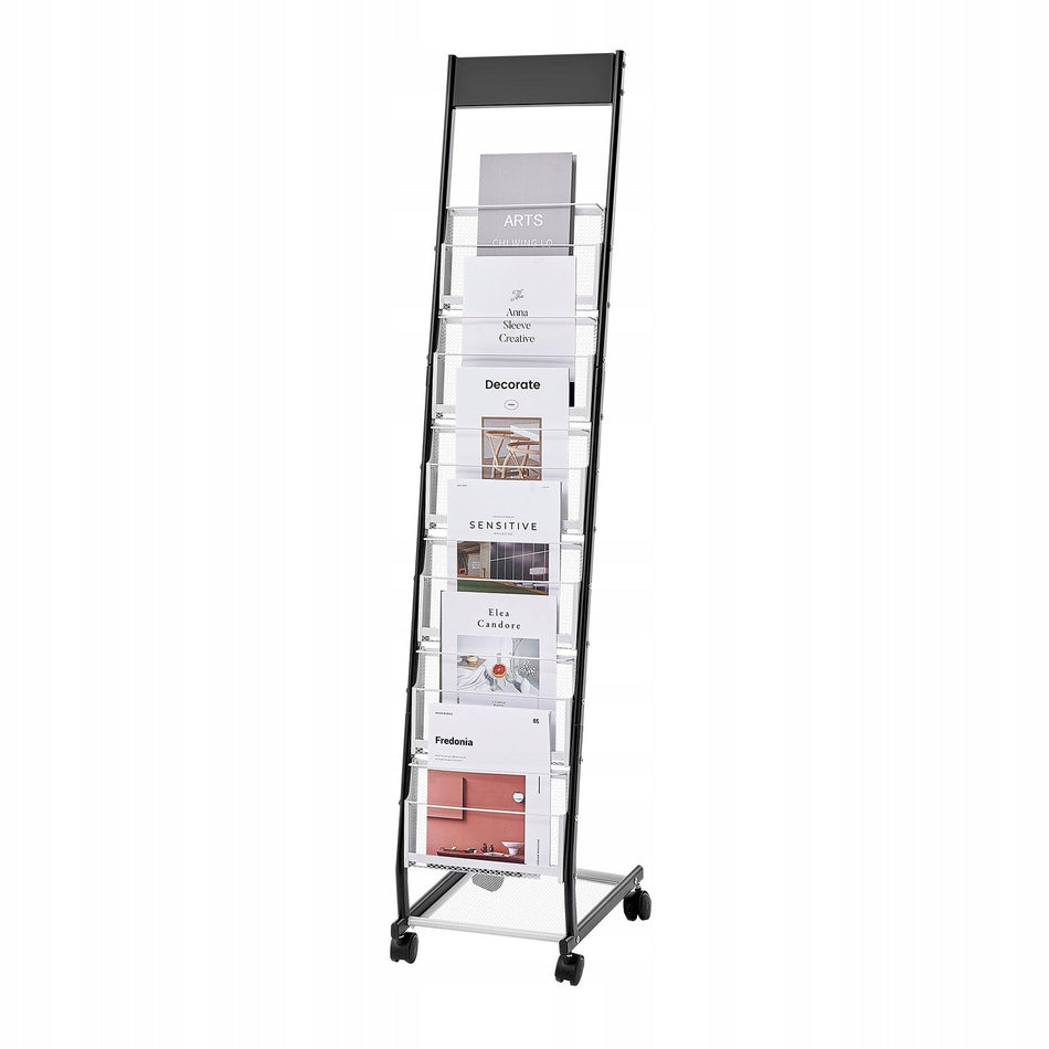 PROFESSIONAL BROCHURE STAND VEVOR 6-TIER METAL RACK