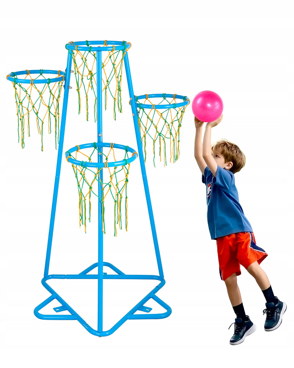 PROFESSIONAL VEVOR BASKETBALL HOOP FOR KIDS 4-HOOP ADJUSTABLE