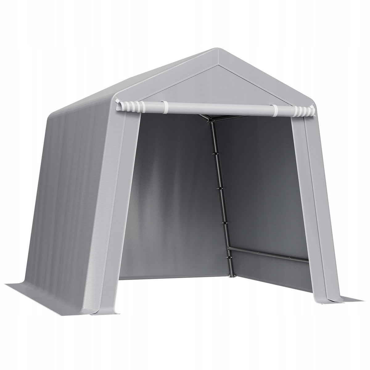 VEVOR TOOL TENT 243X243X229 CM STURDY GARAGE WITH PE GRAY