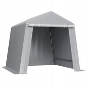 VEVOR TOOL TENT 243X243X229 CM STURDY GARAGE WITH PE GRAY