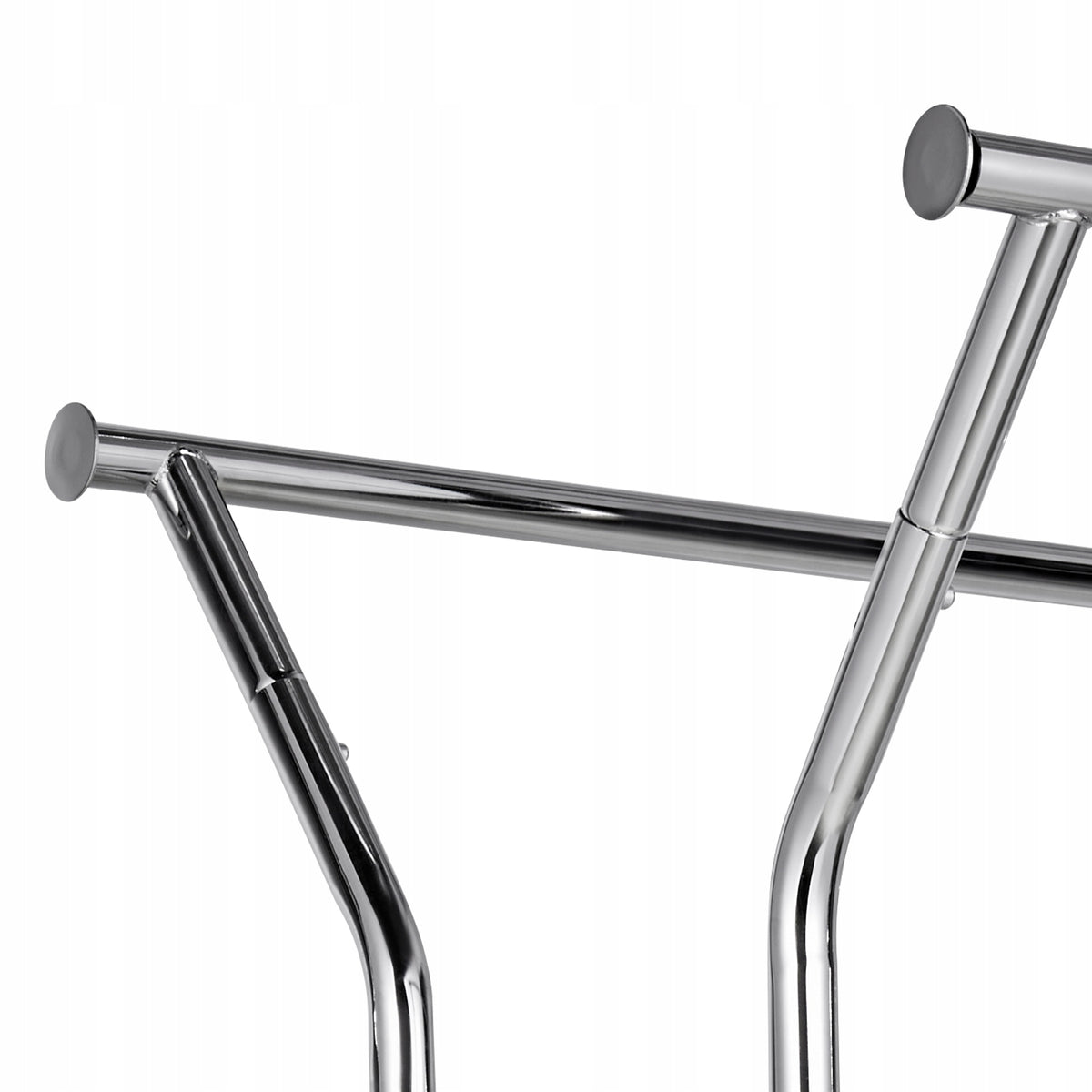VEVOR PROFESSIONAL CLOTHES RACK ON WHEELS 2 RODS 2 SHELVES 120 KG