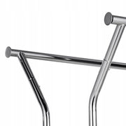 VEVOR PROFESSIONAL CLOTHES RACK ON WHEELS 2 RODS 2 SHELVES 120 KG