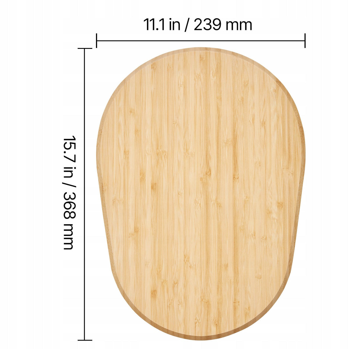 VEVOR OVAL BOARD 399X282X23MM STRONG NATURAL MIXER BASE