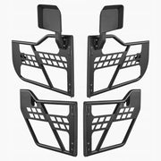 VEVOR JEEP TUBULAR DOORS 4-DOOR HEAVY DUTY STEEL WITH MIRRORS FOR WRANGLER