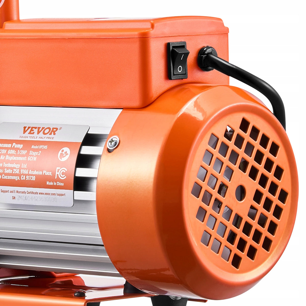 VEVOR TWO-STAGE VACUUM PUMP 6 CFM 370W FOR HVAC R134A R22 R410A