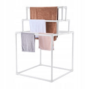 TOWEL RACK VEVOR PVC 8 BARS STURDY FOR OUTDOOR AND POOL